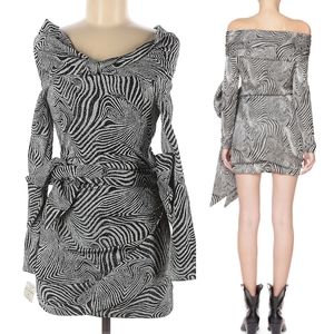 Redemption Animal Print Jackie-O Bow Cocktail Party Dress